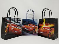 Licensed Disney Cars 3 Mc Queen Party Favor Goodie Small Gift Bags (12 Bags)