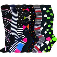 Compression Socks for Women & Men(1/3/7/8 PACK) - Best for Running,Medical,Nurse,Travel,Cycling-20-30mmHg
