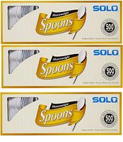 Solo White Heavyweight Spoons - 500 ct(pack of3)