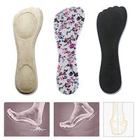 AMZALI Velvety Insole for High Heels, 3/4 High Heel Pain Relief Insoles Shoe Pads, Gel Shoe Insoles for Women Provide Heel Pain Relief, Comfortable Heel Inserts, Plantar Fasciitis, Heel Spurs