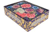 Punch Studio 12 Blank Floral Thank You Note Cards with Gold Foiling, Includes Matching Lined Envelopes