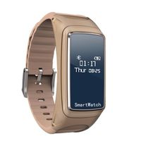 Smart Watch for Women Men, [Fitness Wireless Bluetooth Watch Gift] Waterproof [Wrist Watch ] Bracelet -Sport Watches with Heart Rate/Blood Oxygen Pressure (Brown)