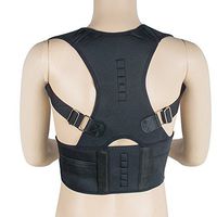 Lolicute Back Brace Posture Corrector,Magnet Support Brace Best Fully Adjustable Improves Posture and Provides Lumbar Support for Men and Women Lower and Upper Back Pain