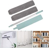 Hica Dust Cleaner Retractable Gap Dust Cleaning Artifact Flexible from 39 to 55 inches Great Grips Microfiber Hand Duster Removable and Washable Gap Cleaning Brush for Home & Kitchen