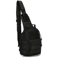 Rootless Tactical MOLLE Military Sling Daypack: Small Messenger Bag - Over the Shoulder Pack Great for Ipad or Gear Transport while Cycling, Hiking or Daily Use