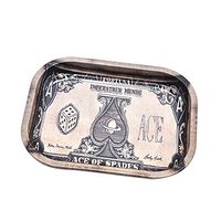 Metal Cigarette Rolling Trays 6.69"x5.1"x0.7"-Various Designs Available (ART3403_ACE)