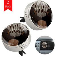 Heart Flower Bright Blue Car Aromatherapy Essential Oil Diffuser Crystal Glass Air Freshener Vent Clip Locket with 4 Refill Pads Silver metal Car Diffuser for Aromatherapy 34mm