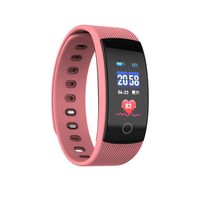 Choosebuy Bluetooth Smart Watch, Touch Screen Health Intelligent Wristwatch IP67 Waterproof Sleep Blood Pressure Heart Rate Monitor Smart Bracelet for Android/IOS For Men/Women/Elderly (Pink)