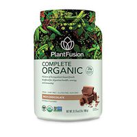 PlantFusion Complete Organic Plant Based Pea Protein Powder | Fermented Superfoods | Vegan, Gluten Free, Non Dairy, Soy Free, Chocolate, 2 LB