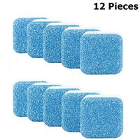 12 Count Washing Machine Cleaner, Solid Washing Machine Cleaner Effervescent Tablet Washer Cleaner Clean Washing Machine Deep Cleaning Washer Remover for Bath Room Kitchen
