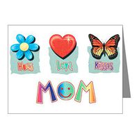 Note Cards (10 Pack) Mom Hugs Flower Love Heart