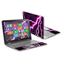 Mightyskins Skin Compatible with Hp Envy X360 15.6" - Purple Lightning | Protective, Durable, and Unique Vinyl Decal Wrap Cover | Easy to Apply, Remove, and Change Styles | Made in The USA