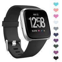 ZellyPower Watch Band for Fitbit Versa, Sports Silicon Replacement Band for Versa Lite, Soft Light Colorful Wristband Versa Accessory for Women Men