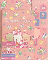 Sanrio Cheery Chums Letter Set 12 Writing Paper + 6 Envelopes + 7 Stickers Stationary Japan (80's Pop)