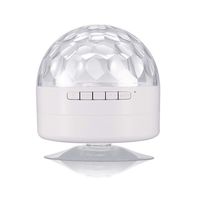 Party Bluetooth Speaker BVI BOOMERVIVI Wireless Speaker with Crystal Super LED Strobe Bulb Multi Changing Color Crystal Stage Light, Portable Wireless Speaker with Party Dance Light Aux Input TF Card