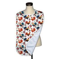 Animal Collection Adult Bib - Covered with Care Assorted Prints Available! (Rise & Shine Roosters)