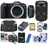 Canon EOS RP 26.2MP FF Mirrorless Camera with RF 24-240mm f/4-6.3 is USM Lens - Bundle with Canon Mount Adapter EF-EOS R, 64GB SDXC Card, Camera Case, 72mm Filter Kit, PC Software Package, and More
