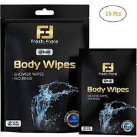 Body Wipes for Adults Men Women - Premium - Biodegradable Shower Wipes - Pack of 3 - Travel Wipes - Bathing Wipes Rinse Free - Body Wipe Large Size - Wet Wipes Individually Wrapped - Moist Towelettes