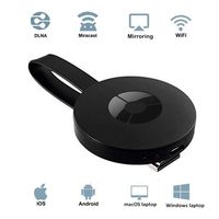 Wishpower WiFi Display Dongle/Wireless Display Dongle Receiver,Real Time Mirror Share HD Video/Game from Cell Phones/Tablet PC to TV Screen by HDMI Interface Support Airplay Mirror/DLNA/Miracast (2)