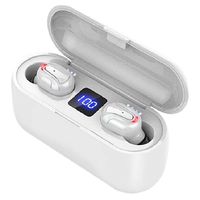 Lixada BT 5.0 Wireless Earphone Waterproof with Charging Case IPX5 Waterproof TWS Stereo Headphones in-Ear Built-in Dual Mic Headset Premium Sound