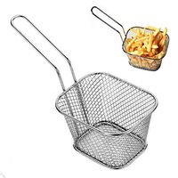 S&M TREADE-Stainless Steel French Fries Basket Fry Basket Strainer Kitchen Cooking Tools