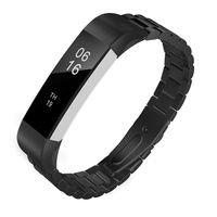 TiMOVO Band Replacement Compatible with Fitbit Alta/Alta HR, Premium Stainless Steel Metal Watch Band Wrist Band Strap Accessory Fit Fitbit Alta/Alta HR - Black