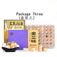 Ankle Waist Acupoint Pad Elastic Belt Moxibustion Therapy Moxa Box，Moxa Cone Moxibustion 60:1/55:1 (Package Three)