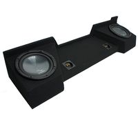 Compatible with 2007-2013 Chevy Silverado Ext Cab Truck Harmony R104 Dual 10" Sub Box Enclosure