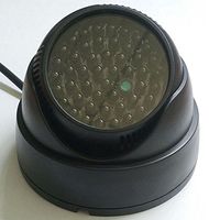 New style IR illuminator Black IR LED night vision illuminator Infrared light IR spotlight Additional for CCTV surveillance camera 48pcs black Epoxy resin Body