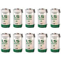 10x SAFT LS26500_TAB Size C 3.6V 7700mAh Lithium Cell for Smart Munitions, Unattended Sensors, RFID Tracking, Intrusion Sensors, Invisible Fencing, Asset Tracking