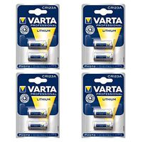 Fresh 4X Varta CR123A 2/3A 3V Lithium Batteries Fast USA Ship