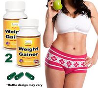 Ayurleaf Weight Gainer - Ladies Weight Gain Formula. Gain Weight Pills for Women. Helps Skinny Women gain Voluptuous Curves. Legs, Butt & Bust Butt Enhancer. Fast Weight for Women. (2) Two Bottles