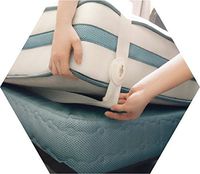 Sheetlock Bed Sheet Fastener Set- Premium Bed Sheet Holders to Keep Sheets Tight - Top Sheet Grippers for All Bed Types- Best Hidden Bed Sheet Suspenders (Large)