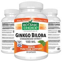 Botanic Choice Ginkgo Biloba Extract 100 mg,60 Capsules