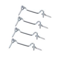uxcell 2inch Cabin Hook Eye Latch Gate Door Swivel Window Door Hook with Mounting Screws 4pcs