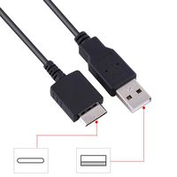 USB Data Cable/Charger for Sony MP3/MP4 Player NWZ-A864 A865 A866 S754F S764 Charger USB Cable