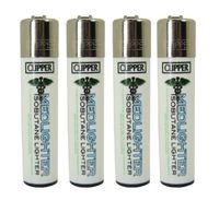 Bundle - 4 Items - Clipper "MedLighter" Refillable Butane Lighter 4 Pack