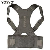 Posture Corrector Magnetic Therapy Brace Shoulder Back Support Belt for Men Women Braces & Supports Belt Shoulder Posture (Black, Medium)