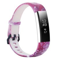 honecumi Replacement Floral Wrist Strap Compatible with Fitbit Alta/Alta HR Pattern Watch Bands for Men Women Adjustable Fitbit Alta HR Band with Metal Clasp