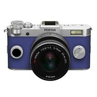 Pentax SLR camera zoom lens kit Bright Silver / Royal Blue 034 order color PENTAX Q-S1