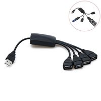 High Speed 4 Port USB 2.0 Octopus Hub Splitter Cable Connector Adapter Useful Notebook Computer Laptop