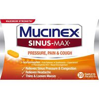 Mucinex Sinus-Max Maximum Strength for Pressure, Pain & Cough 20 ea