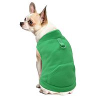 EXPAWLORER Fleece Autumn Winter Cold Weather Dog Vest Harness Clothes with Pocket for Small Dogs