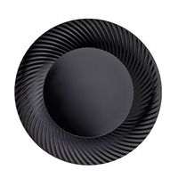 Party Essentials N787017 Party Supplies Tableware, 70-Count, Black