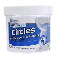 Spenco 2nd Skin Circles Soothing Protection for Blisters, Hot Spots and Skin Irritations, Gel Circles 48-Count