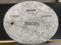 27 Inch 2 Pack Sase Trifecta Super Gloss High Speed Polishing Pads 100 Grit