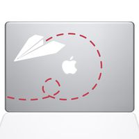 The Decal Guru Paper Airplane Decal Vinyl Sticker (1387-MAC-15X-NA)