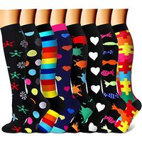 CHARMKING Compression Socks 15-20 mmHg is BEST Graduated Athletic & Medical for Men & Women Running, Travel, Nurses, Pregnant - Boost Performance, Blood Circulation & Recovery(Small/Medium,Assorted11)