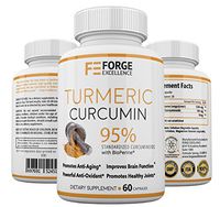 Turmeric Curcumin with BioPerine Joint Pain Relief - Potent Anti-Inflammatory Supplement - 100% Best All Natural Non-GMO Antioxidant Supplement with Black Pepper for Better Absorption Made in USA