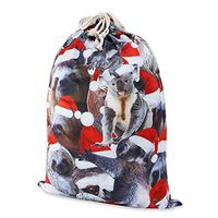 TUPOMAS Santa Sacks Large Gift Bag for Christmas Cute Sloth with Drawstrings Xmas Birthdays Parties or Any Occasion Santa Claus Bags Gift Sacks 25.6''*17.7''